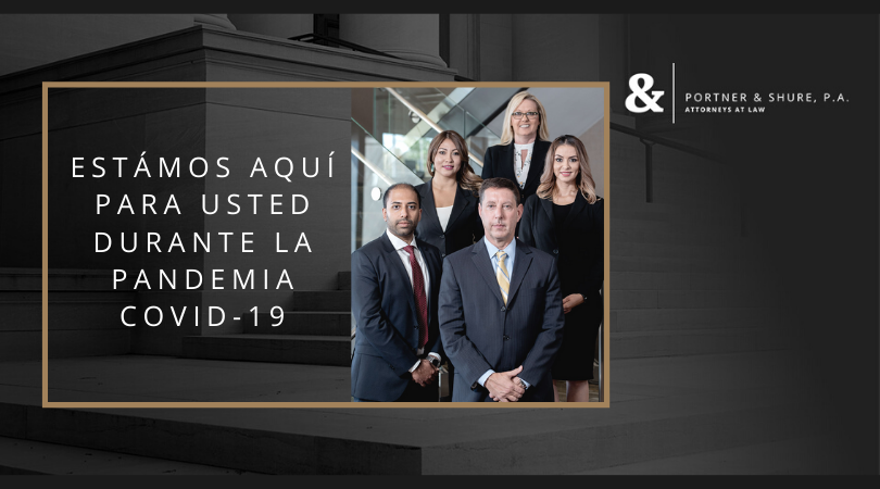 Portner & Shure está aquí para usted durante la pandemia COVID-19.